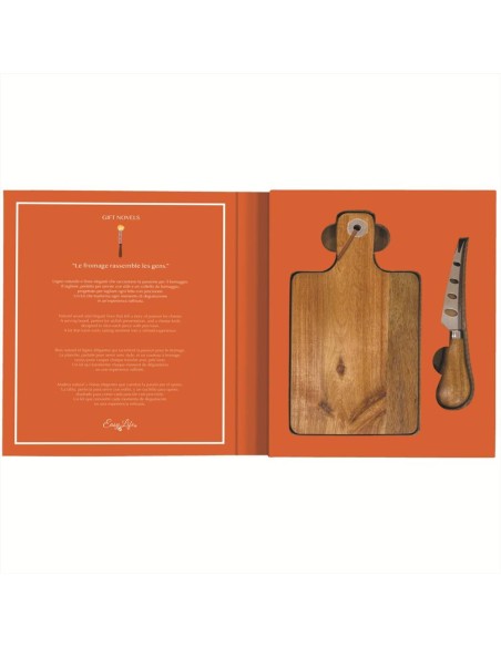 EASY LIFE SET TAGLIERE E COLTELLO FORMAGGIO - GIFT NOVELS