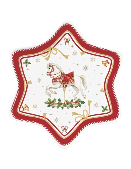 EASY LIFE PIATTINO DOLCE NATALIZIO 22.5 CM - CHRISTMAS TALE