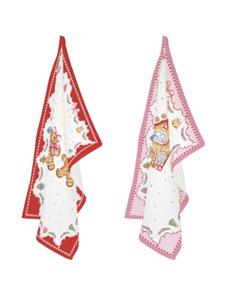 EASY LIFE SET 2 STROFINACCI NATALIZI 50 X 70 CM - SWEET CHRISTMAS