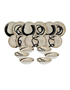 ANDREA FONTEBASSO SERVIZIO PIATTI 18 PEZZI - MOON MAORI