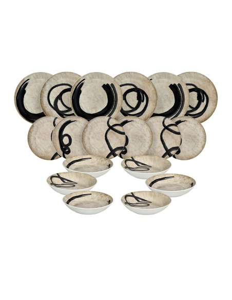 ANDREA FONTEBASSO SERVIZIO PIATTI 18 PEZZI - MOON MAORI