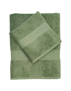 CA' D'ORO SET 2 ASCIUGAMANI VISO E OSPITE IN SPUGNA 100%...