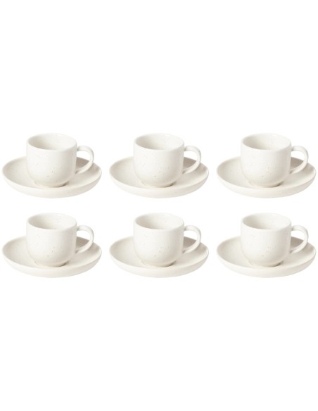 COSTA NOVA SET 6 TAZZE CAFFÉ 70 ML CON PIATTINO - PACIFICA