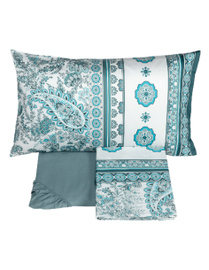 FAZZINI COMPLETO LENZUOLA-COPRILETTO 2 PIAZZE IN RASO -...