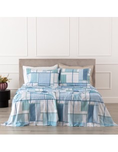 RIVIERA COMPLETO LENZUOLA MATRIMONIALE IN 100% COTONE - JURI