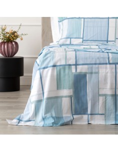 RIVIERA COMPLETO LENZUOLA MATRIMONIALE IN 100% COTONE - JURI 2