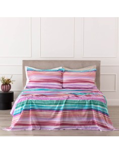 RIVIERA COMPLETO LENZUOLA-COPRILETTO MATRIMONIALE IN...