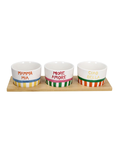 ANDREA FONTEBASSO SET 3 COPPETTE 200 ML SU...