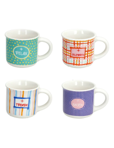 ANDREA FONTEBASSO SET 4 TAZZINE CAFFÈ 65 ML - GOOD VIBES