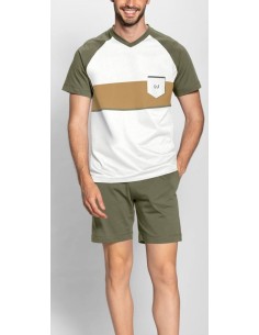 LIU JO PIGIAMA UOMO SCOLLO A V MEZZA MANICA E PANTALONE...