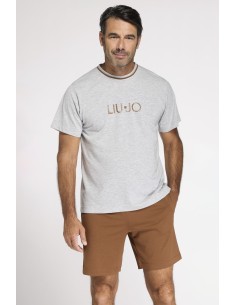LIU JO PIGIAMA UOMO GIROCOLLO MEZZA MANICA E PANTALONCINO...