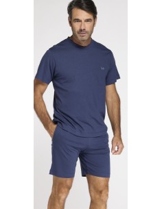 LIU JO PIGIAMA UOMO SCOLLO V MEZZA MANICA E PANTALONCINO...