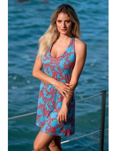 AMAMITOO ABITO MARE DONNA SCOLLATO E SPALLA STRETTA IN...