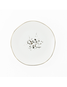 WEISSESTAL SET 6 PIATTI FRUTTA 20.5 CM - ONIX GOLD DOTS