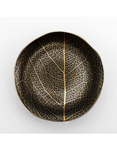 WEISSESTAL SET 6 PIATTI FRUTTA 20.5 CM - ONIX BLACK LEAF