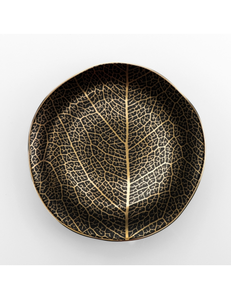 WEISSESTAL SET 6 PIATTI FRUTTA 20.5 CM - ONIX BLACK LEAF