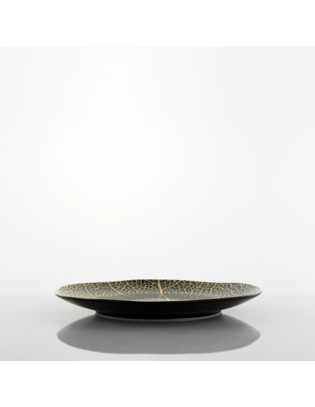 WEISSESTAL SET 6 PIATTI FRUTTA 20.5 CM - ONIX BLACK LEAF