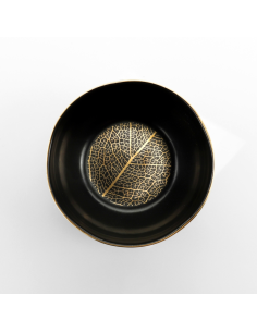 WEISSESTAL SET 6 COPPETTE 15 CM - ONIX BLACK GOLD LEAF