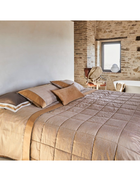 FAZZINI TRAPUNTINA MATRIMONIALE 270 X 270 CM IN RASO - SASHIKO