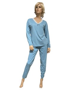 NOIDINOTTE PIGIAMA DONNA MANICA LUNGA E PANTALONE LUNGO 2
