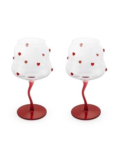 WD LIFESTYLE SET 2 CALICI COCKTAIL 45 CL IN VETRO DECORO...