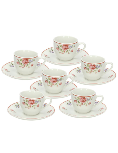 ANDREA FONTEBASSO SET 6 TAZZE CAFFÈ 80 ML IN PORCELLANA -...