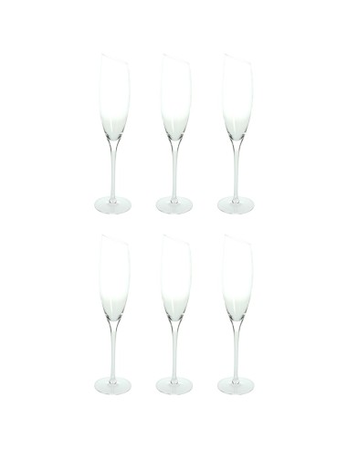 ANDREA FONTEBASSO SET 6 CALICI FLUTE 19 CL -...