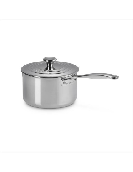 Le Creuset Casseruola 1 Manico lungo con coperchio in Acciaio inox - Evolution