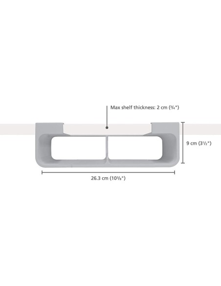 JOSEPH JOSEPH ORGANIZZATORE PELLICOLA, ALUMINIO E SACCHETTI DA RIPIANO 26X9 CM - CUPBOARD STORE