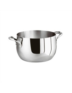 SAMBONET CASSERUOLA ALTA 2 MANIGLIE IN ACCIAIO INOX - KIKKA