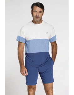 LIU JO PIGIAMA UOMO GIROCOLLO MEZZA MANICA E PANTALONCINO...