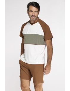 LIU JO PIGIAMA UOMO GIROCOLLO MEZZA MANICA E PANTALONCINO...