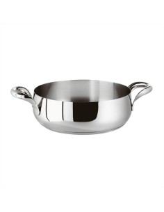 SAMBONET CASSERUOLA BASSA 2 MANIGLIE IN ACCIAIO INOX - KIKKA