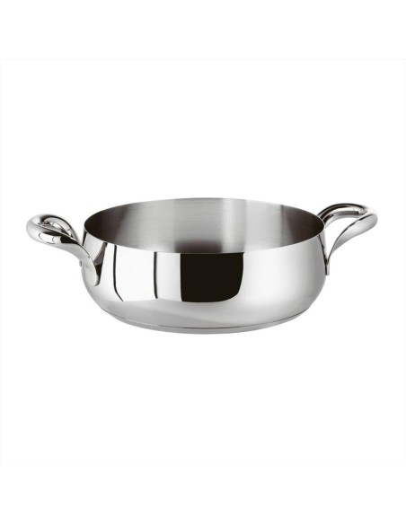 SAMBONET CASSERUOLA BASSA 2 MANIGLIE IN ACCIAIO INOX - KIKKA