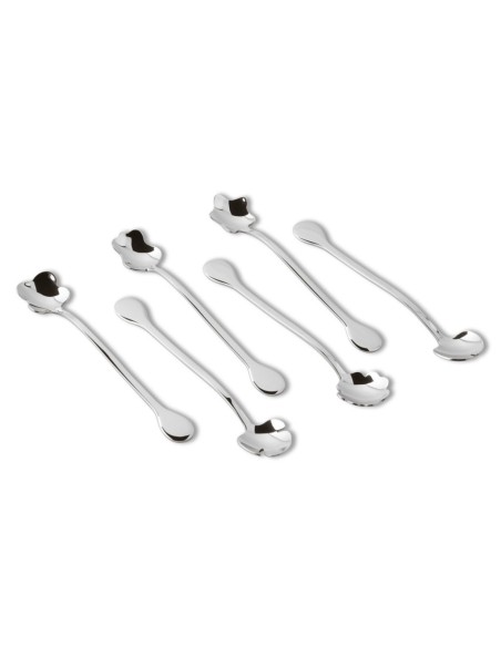 SAMBONET SET 6 CUCCHIAINI CAFFE 12 CM - PARTY FLOWER