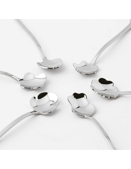 SAMBONET SET 6 CUCCHIAINI CAFFE 12 CM - PARTY FLOWER
