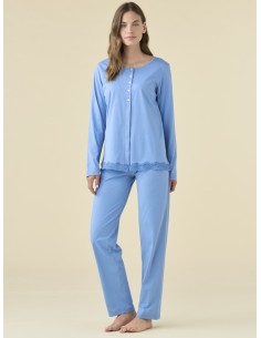 NOIDINOTTE PIGIAMA DONNA A SERAFINO MANICA LUNGA E...