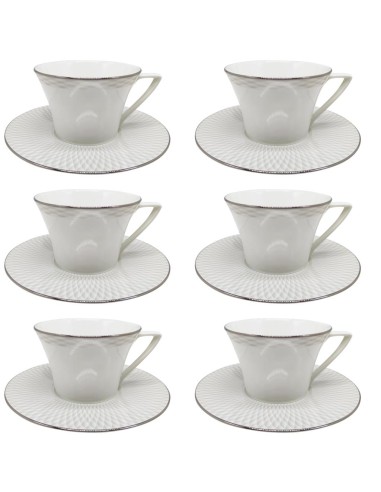 NARUMI SET 6 TAZZE THE CON PIATTINO - PEARL MOZAIK
