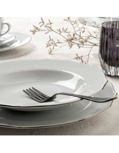 WEISSESTAL SERVIZIO PIATTI 18 PEZZI IN PORCELLANA - ELGA