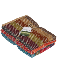 FAZZINI SET 3 STROFINACCI IN SPUGNA 100% COTONE - ATTITUDE