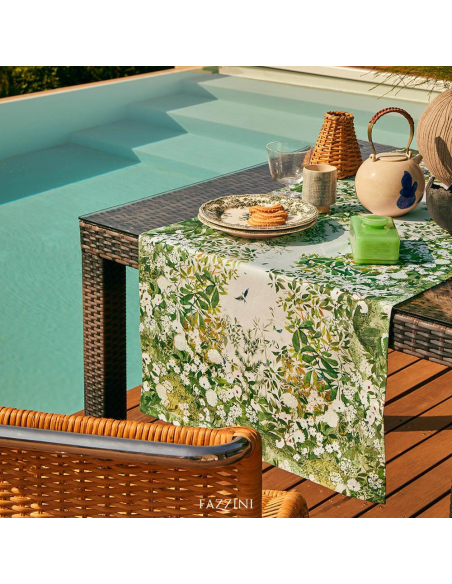 FAZZINI RUNNER 50 X 150 CM IN 100% COTONE - NARA
