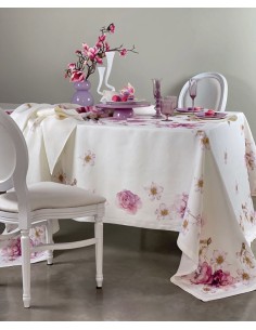 BLUMARINE TOVAGLIA 12 POSTI 170 X 270 CM IN PURO LINO -...