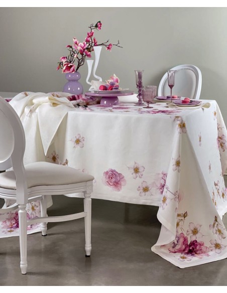 BLUMARINE TOVAGLIA 12 POSTI 170 X 270 CM IN PURO LINO - BROOK