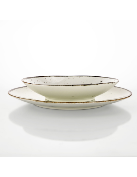 WEISSESTAL SET 6 PIATTI FONDI Ø22 CM IN PORCELLANA - COTTAGE