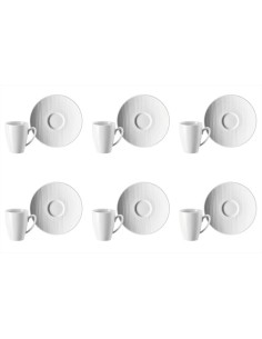 ROSENTHAL SET 6 TAZZE CAFFÈ CON PIATTINO 80 ML - MESH