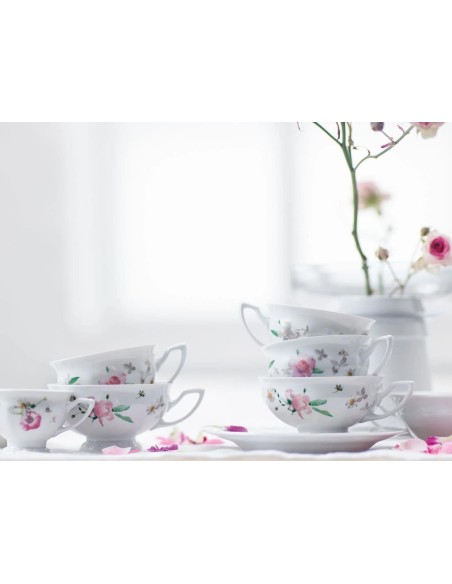 ROSENTHAL TAZZA ESPRESSO CON PIATTINO Ø 9 CM - MARIA PINK ROSE