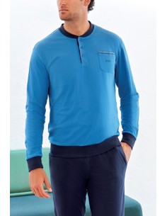 QBO PIGIAMA UOMO SERAFINO MANICA LUNGA E PANTALONE LUNGO... 2