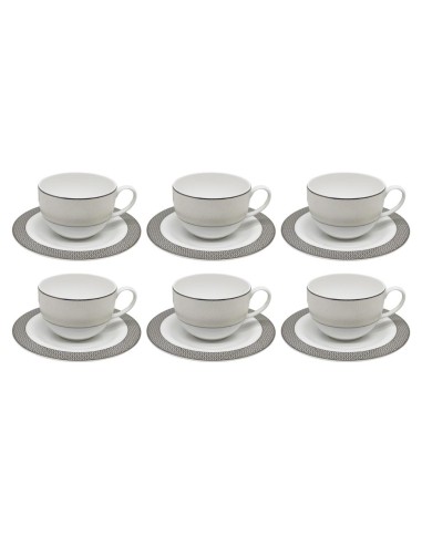 LIVELLARA SET 6 TAZZE DA TÈ CON PIATTINO -...