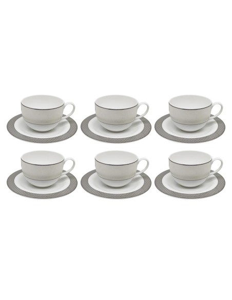 LIVELLARA SET 6 TAZZE DA TÈ CON PIATTINO - MARSEILLE