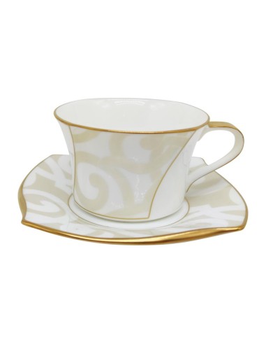 NARUMI TAZZA THE CON PIATTINO IN BON CHINA -...